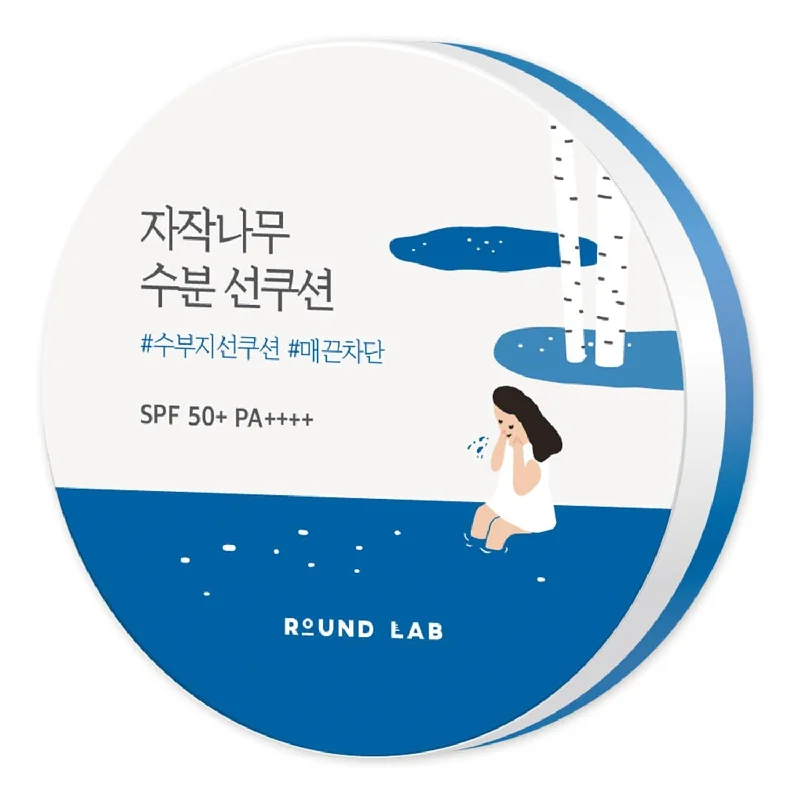 Instant Discount Round Lab Birch Moisturizing Sun Cushion SPF50+