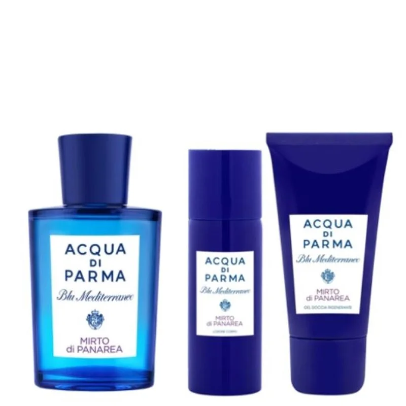 Acqua Di Parma  Blue Mediterraneo Mirto Di Panarea Gift Set for Unisex - 3 Piece