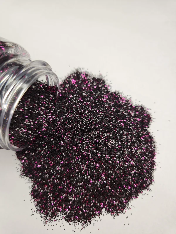 Blackberry - .4mm Fine Black Mix Glitter - 2oz