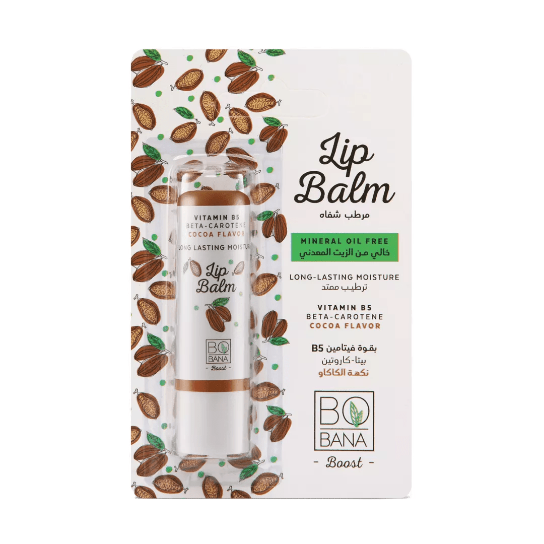 Bobana Lip Balm With Vitamin B5 & Cocoa Flavor