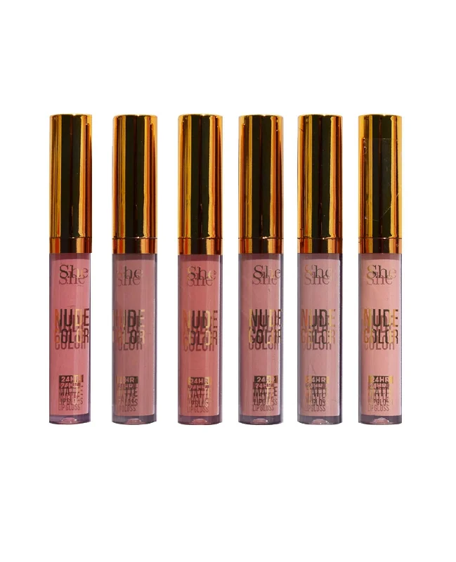 S.he Nude Colors Matte Lip Gloss