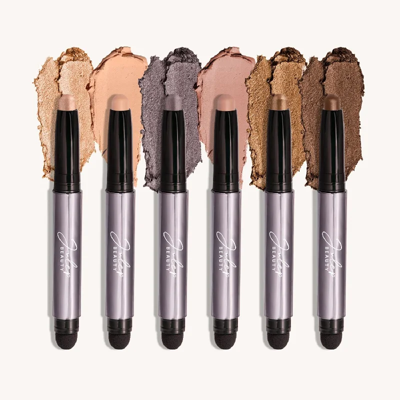 Bold Basics 6 Piece Eyeshadow 101 Crème to Powder Waterproof Eyeshadow Stick Set