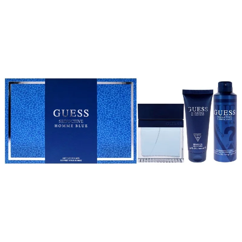 Guess  Seductive Homme Blue Gift Set for Men - 4 Piece