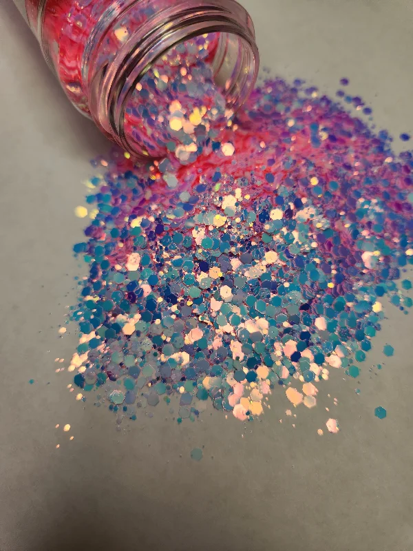 Lip Gloss - General Mixed Iridescent Glitter - 2oz