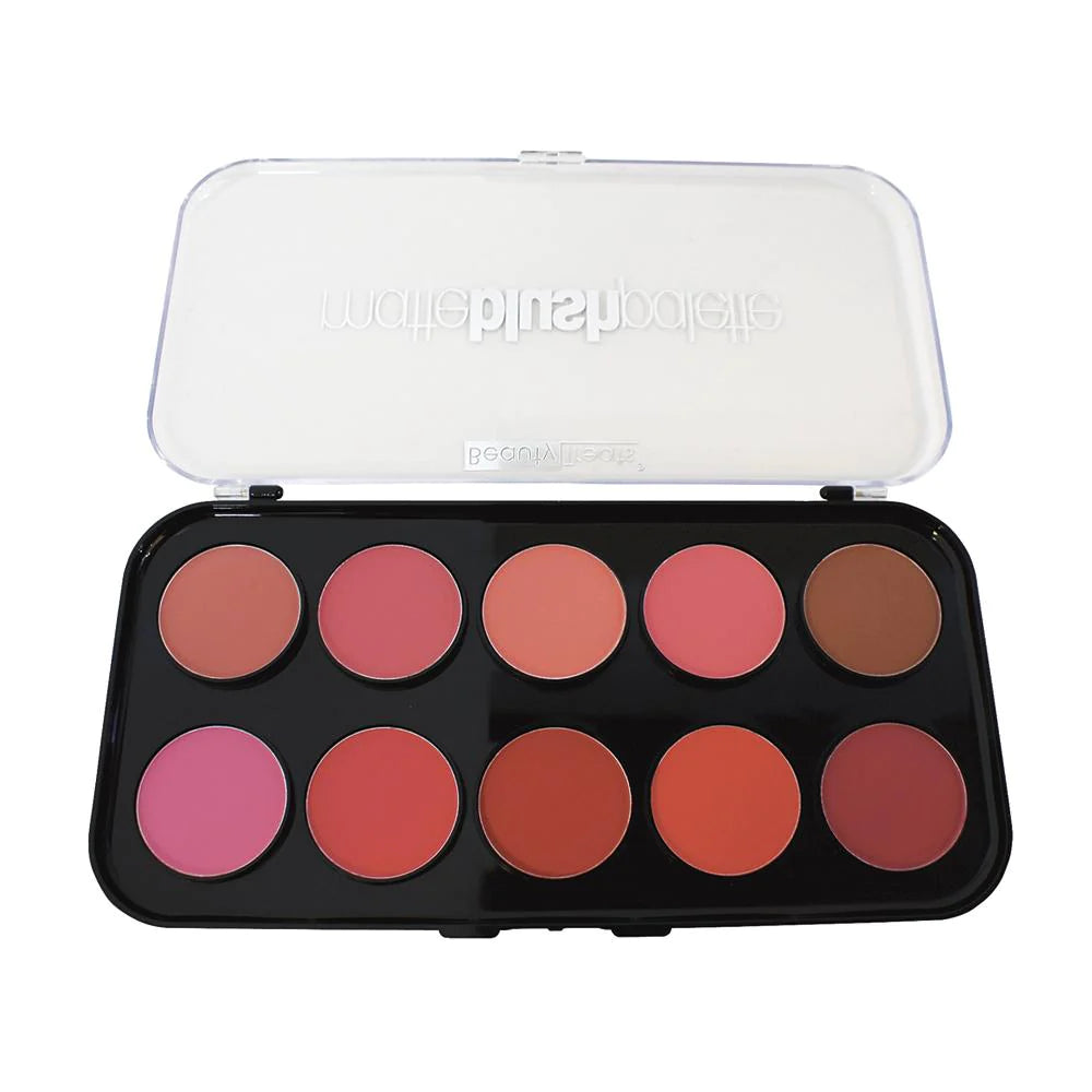 10 Color Matte Powder Blush Palette