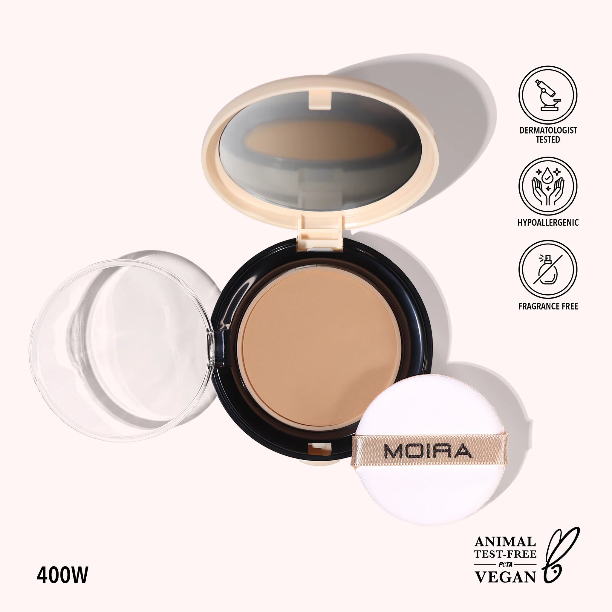 Moira Complete Wear Powder Foundation - 400W