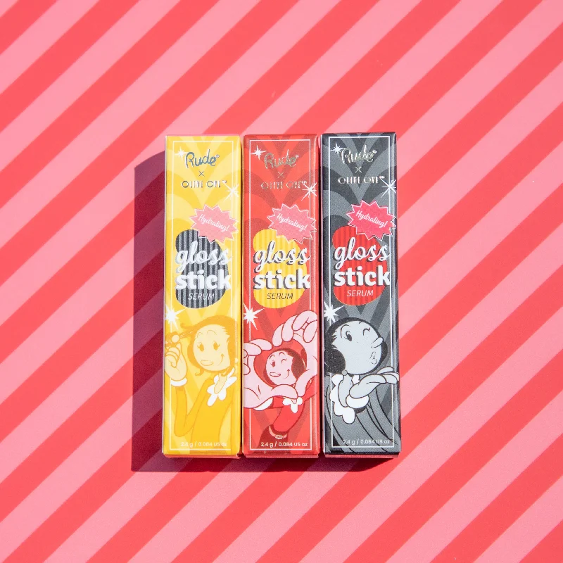 Olive Oyl Gloss Stick Serum - 3 Piece Set