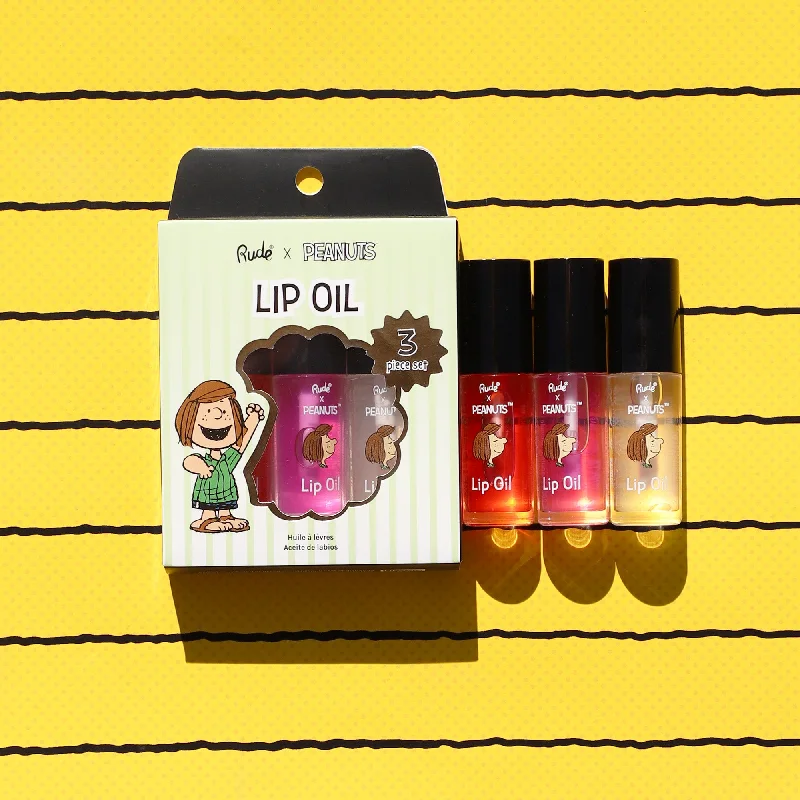 Peanuts Lip Oil - 3 Piece Set