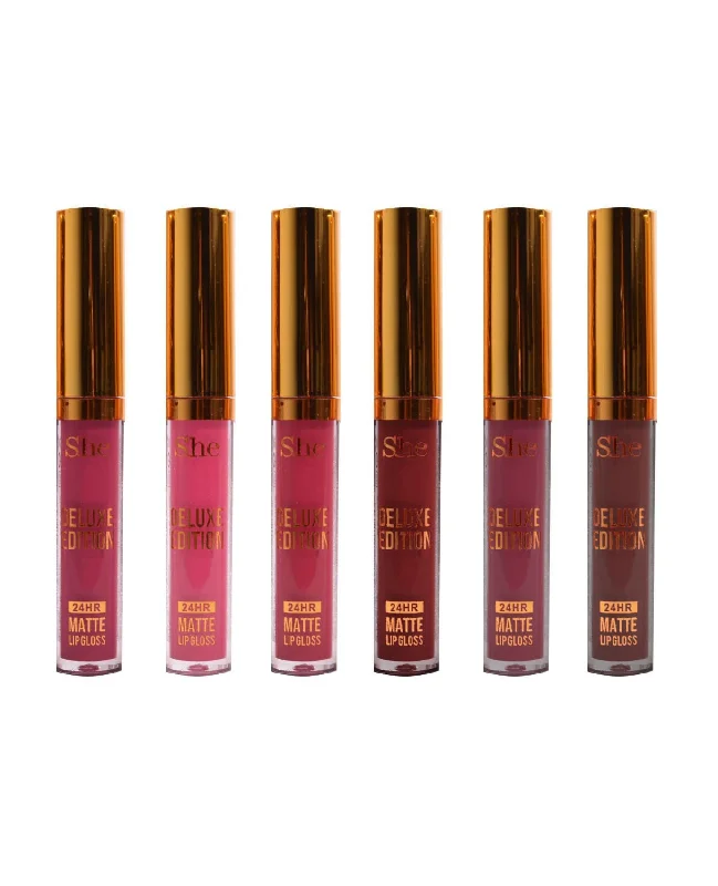 S.he Deluxe Matte Lip Gloss-B