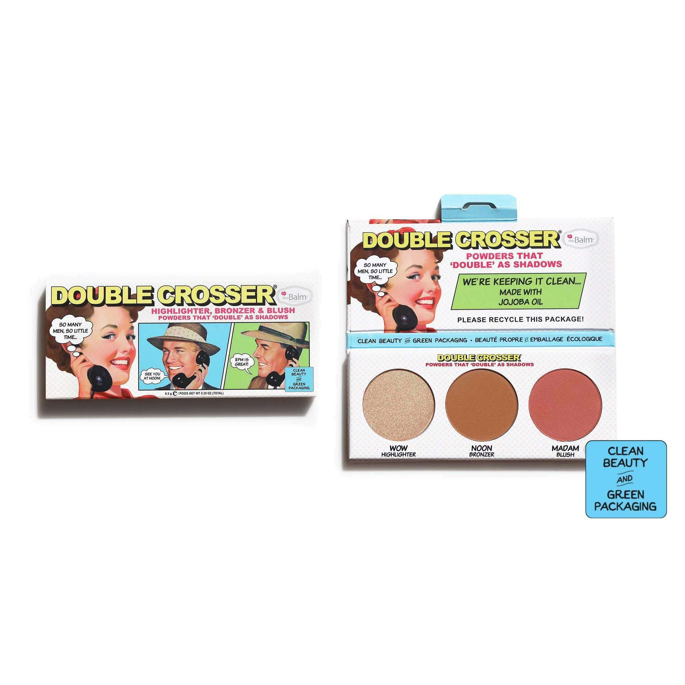 The Balm Double Crosser Highlighter, Bronzer & Blush