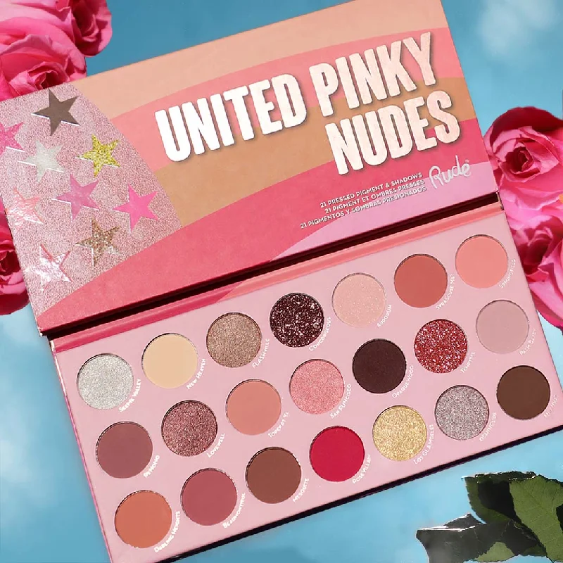 United Pinky Nudes - 21 Pressed Pigment & Shadows Palette