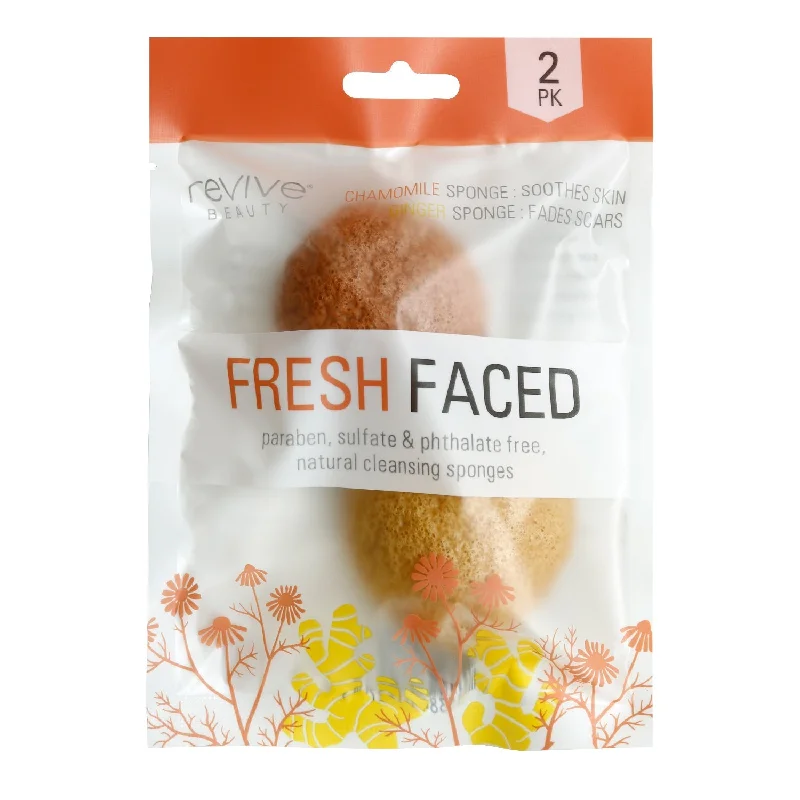 Revive Fresh Faced Natural Cleasing Sponge 2pcs