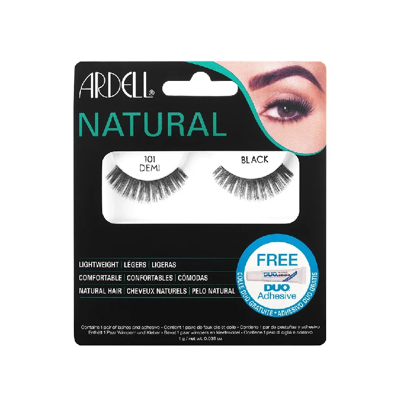 Ardell Natural Demi 101 Black False Eyelashes with Duo Adhesive